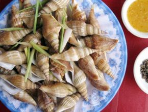 Ốc nhải luộc sả