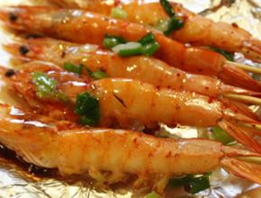 Tôm nướng mỡ hành